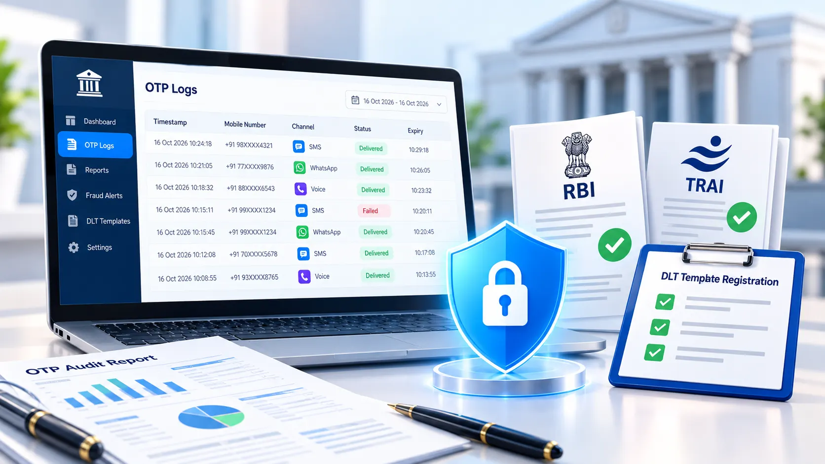 Compliance-Ready OTP with Full Audit Trail
