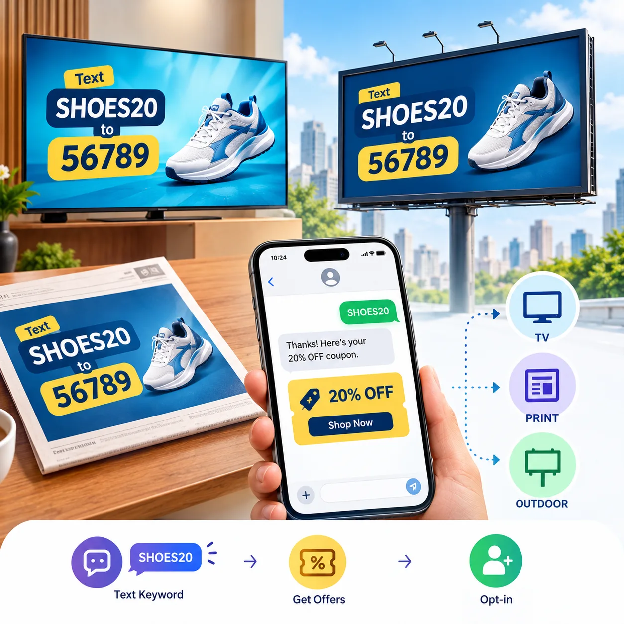 Run Mass Marketing Campaigns with Branded Short Codes